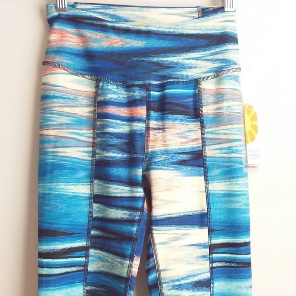 C&C California Blue Multicolor Leggings S - Picture 7 of 10